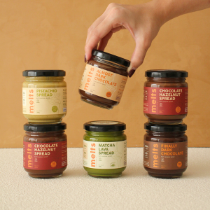 MELTS Breakfast Spread Matcha/Hazelnut Chocolate/Finally Dark Chocolate /Pistachio Kunafa / Pistachio / Almost Dark Chocolate 200g Halal